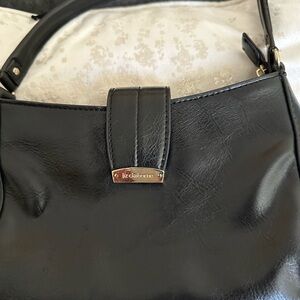 Liz Claiborne Classic Black Leather Bag